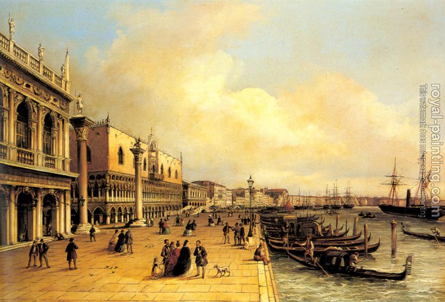 Carlo Grubacs : A View of the Doges Palace